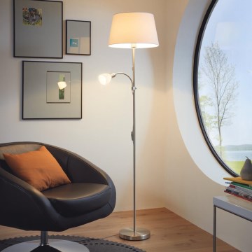 Eglo 95686 - Golvlampa CONESA 1xE27/60W + 1xE14/40W