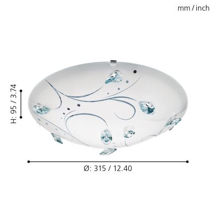 Eglo 95689 - LED Takbelysning SORRENTA 1 LED/16W/230V
