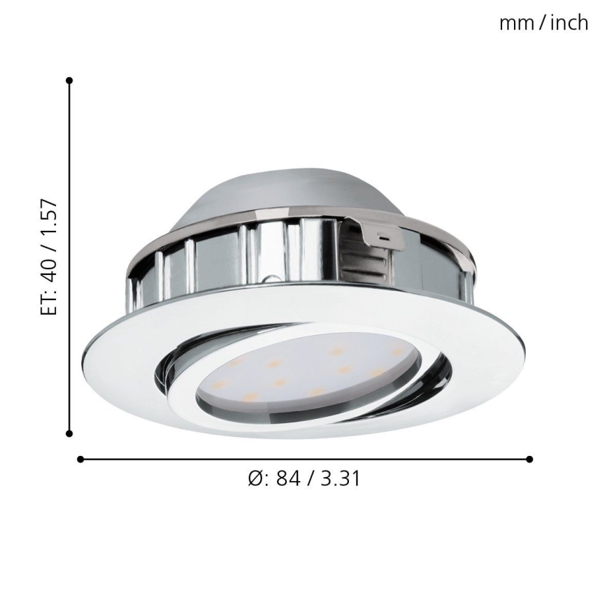 Eglo - SET 3x LED Hängande Takbelysning PINEDA 1xLED/4,9W/230V