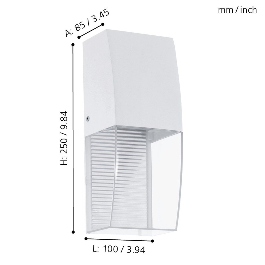 Eglo 95991 - LED utomhus Väggbelysning SERVOI LED/3.7W