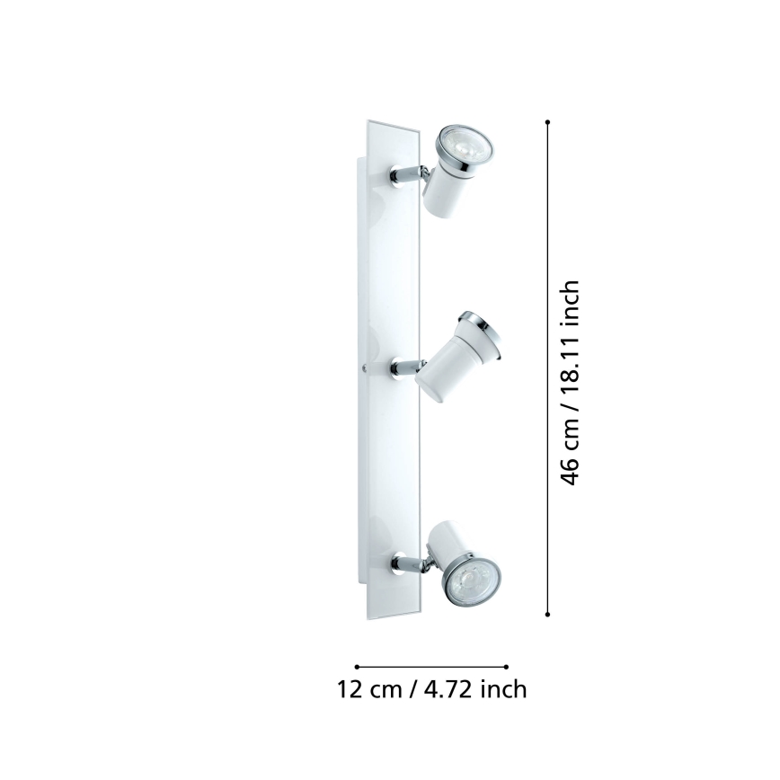 Eglo 95994 - LED Badrum spotlight TAMARA 1 3xGU10-LED/3.3W/230V
