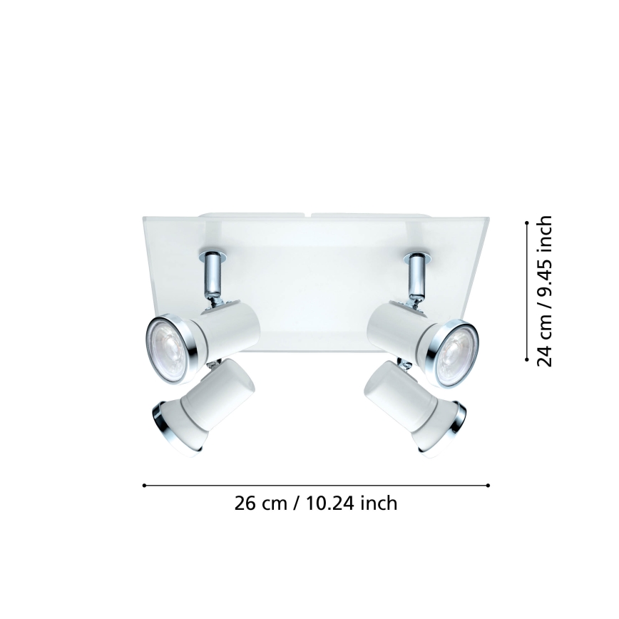 Eglo 95995 - LED Badrum spotlight TAMARA 1 4xGU10-LED/3.3W/230V