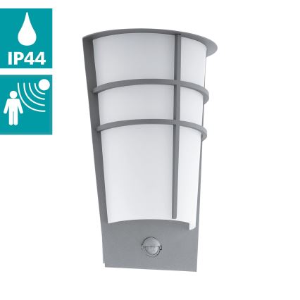 Eglo 96017 - Utomhus LED Väggbelysning med sensor BREGANZO 1 2xLED/2,5W