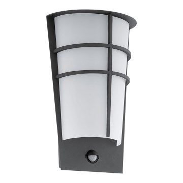 Eglo 96018 - LED utomhus Väggbelysning med sensor BREGANZO 1 2xLED/2.5W