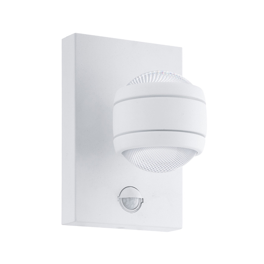 Eglo 96022 - LED utomhus Väggbelysning med sensor SESIMBA 1 2xLED/3.7W