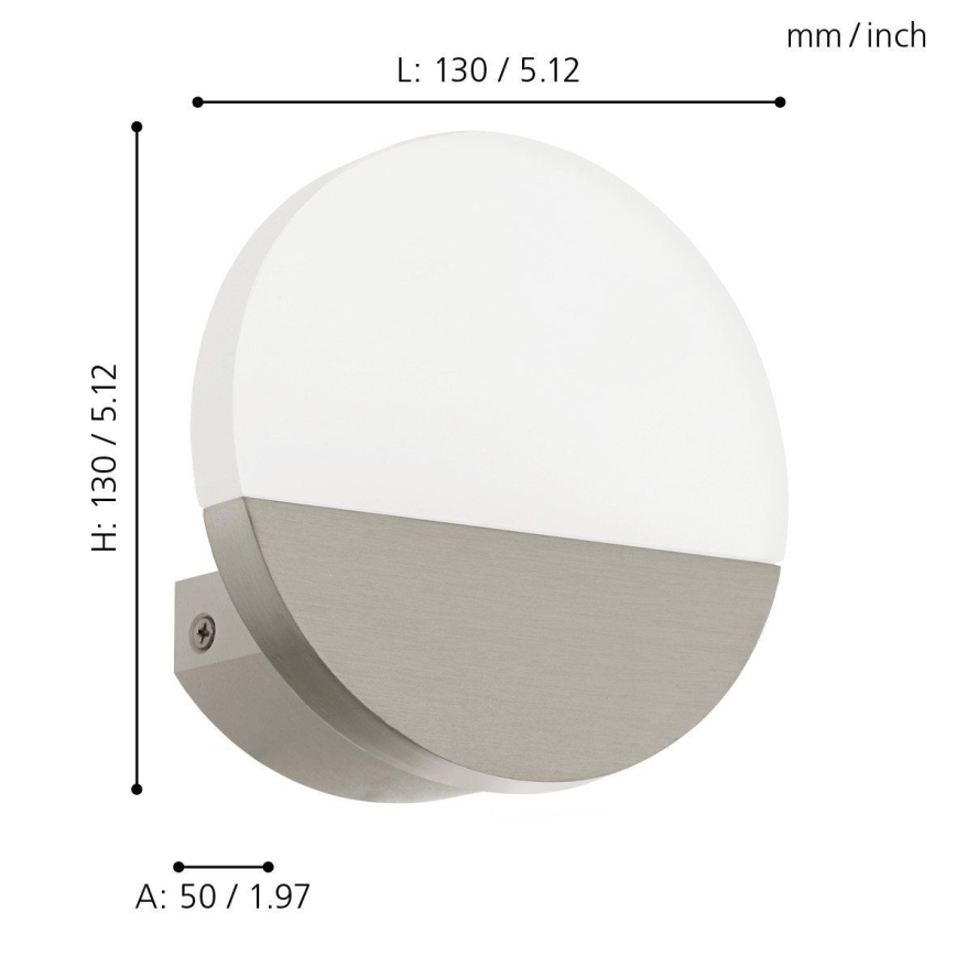 Eglo 96041 - LED Väggbelysning METRASS 1 1xLED/4.5W/230V