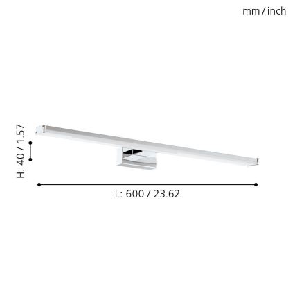 Eglo - LED badrumslampa LED/11W/230V 4000K 60 cm IP44