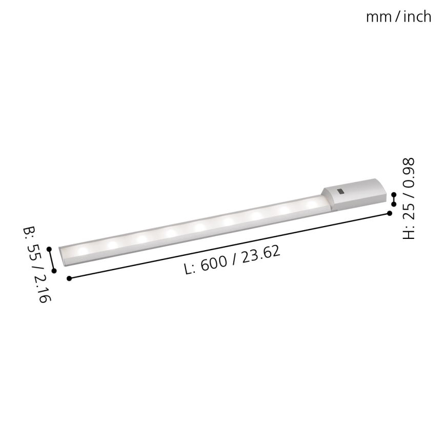 Eglo 96081 - LED Köksbelysning med sensor TEYA LED/8.1W/230V