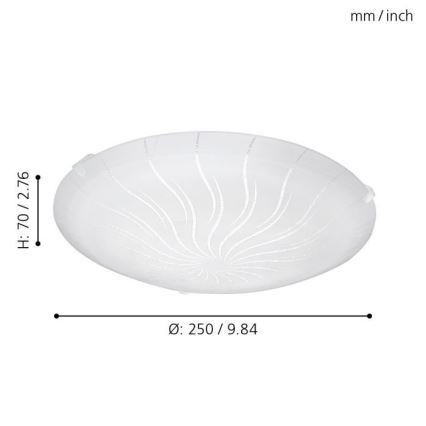 Eglo 96089 - LED Takbelysning MARGITTA 1 LED/11W/230V
