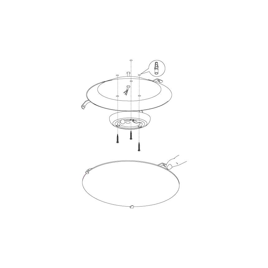 Eglo 96089 - LED Takbelysning MARGITTA 1 LED/11W/230V