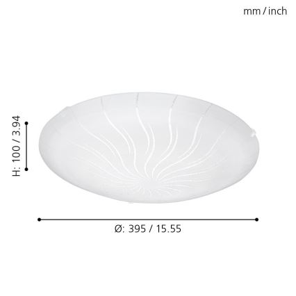 Eglo 96091 - LED Takbelysning MARGITTA 1 LED/16W/230V