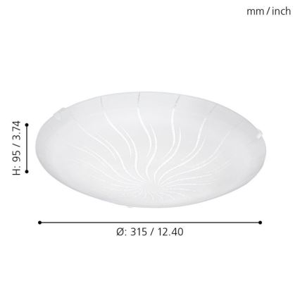 Eglo 96111 - LED Takbelysning MARGITTA 1 LED/11W/230V