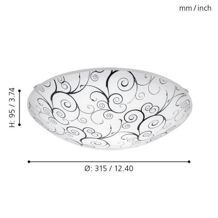Eglo 96117 - LED Takbelysning MARGITTA 1 LED/11W/230V