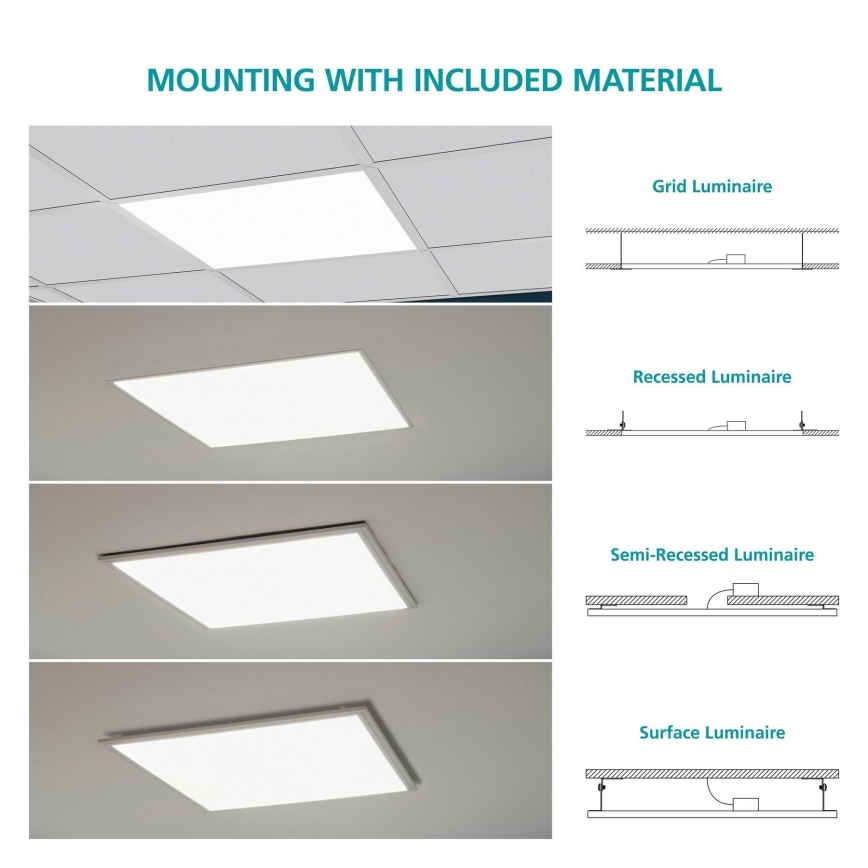 Eglo 96151 - LED takpanel SALOBRENA LED/40W/230V
