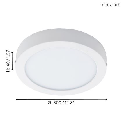 Eglo 96168 - LED Takbelysning FUEVA 1 LED/22W/230V