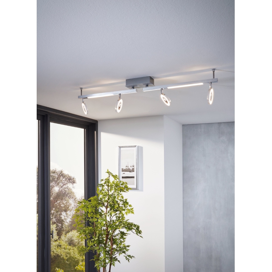Eglo 96182 - Spotlight BilDILLIO 1 4xLED/3,2W + 2xLED/3,3/230V