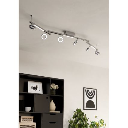 Eglo 96183 - Spotlight BilDILLIO 1 6xLED/3.2W + 3xLED/3.3/230V