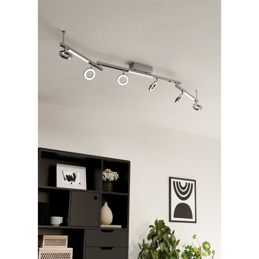 Eglo 96183 - Spotlight BilDILLIO 1 6xLED/3.2W + 3xLED/3.3/230V