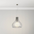 Eglo 96211 - Pendellampa med vajer TINDORI 1xE27/60W/230V Ø 50 cm vit