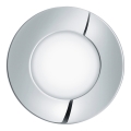 Eglo 96242 - LED-infälld badrumsarmatur FUEVA 1 1xLED/2,7W/230V IP44 Ø 8,5 cm