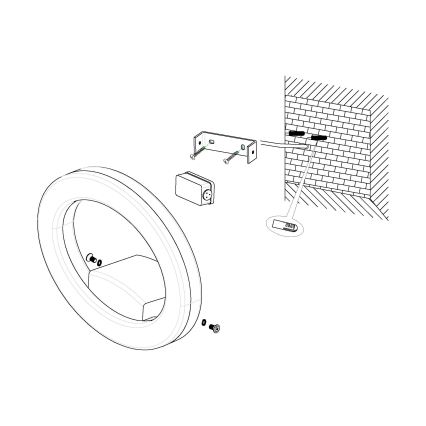 Eglo 96274 - LED utomhus Väggbelysning EMOLLIO LED/10W/230V