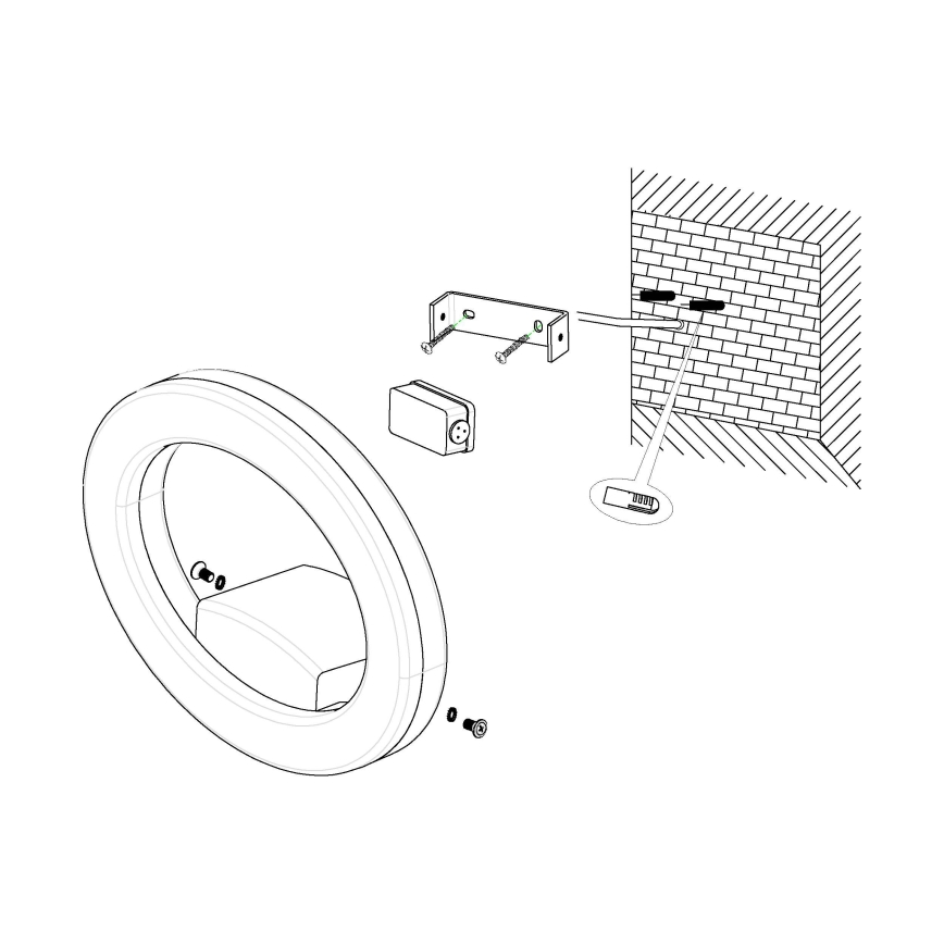 Eglo 96274 - LED utomhus Väggbelysning EMOLLIO LED/10W/230V