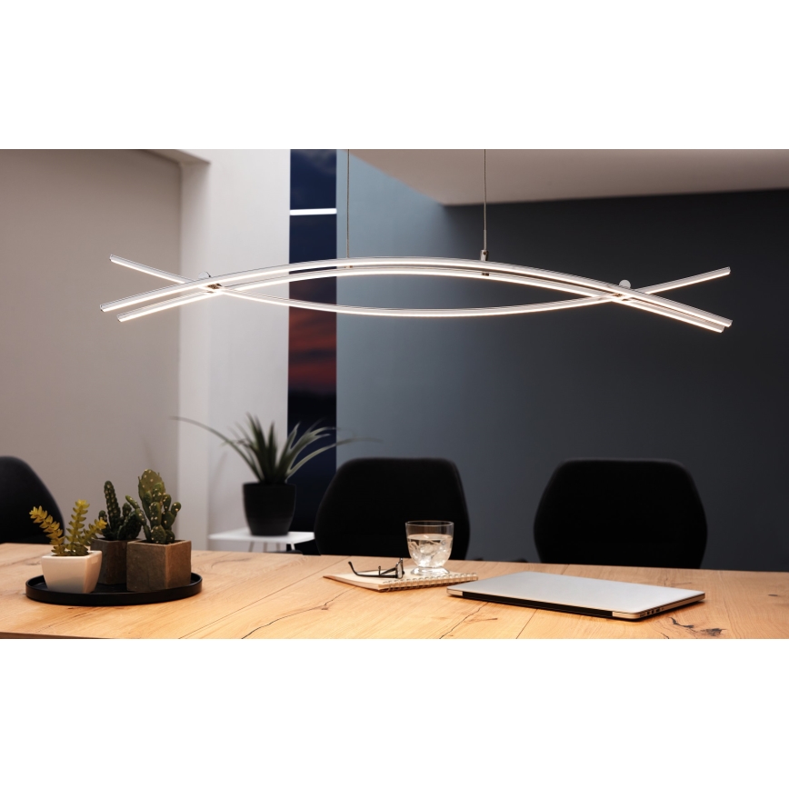 Eglo 96331 - LED Ljuskrona med snöre NEVADO 3xLED/9W/230V