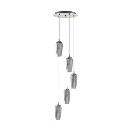 Eglo 96345 - LED Ljuskrona med snöre FARSALA 5xG9/2.5W/230V
