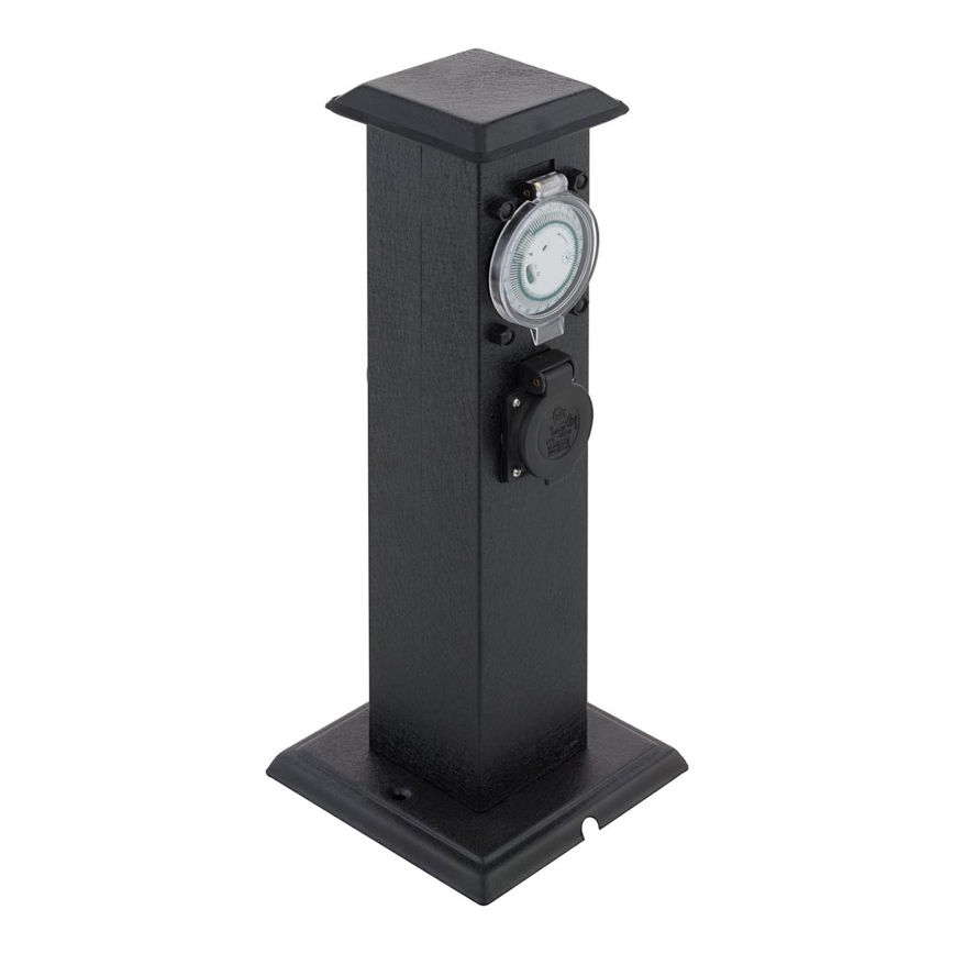 Eglo 96352 - Kolumn med eluttag för utomhusbruk with timer PARK T IP44