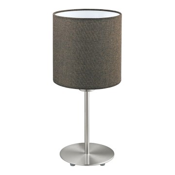 Eglo 96388 - Bordslampa PASTERI 1xE27/60W/230V brun