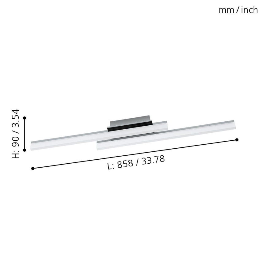 Eglo 96409 - LED Takbelysning LAPELA 2xLED/10W/230V