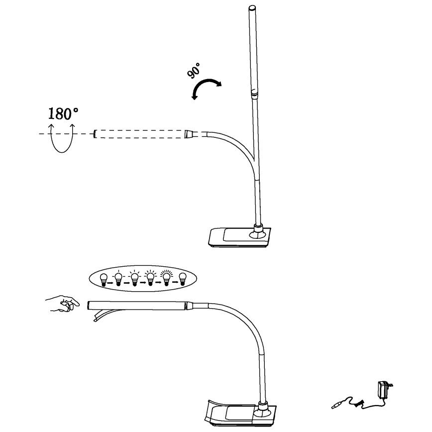 Eglo 96435 - LED Dimbar Bordslampa LAROA LED/3,5W/230V