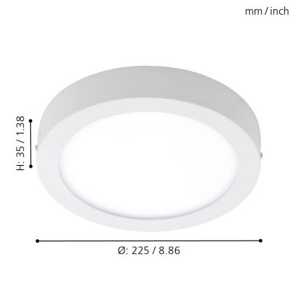 Eglo 96491 - Utomhus LED Takbelysning ARGOLIS LED/16,5W/230V