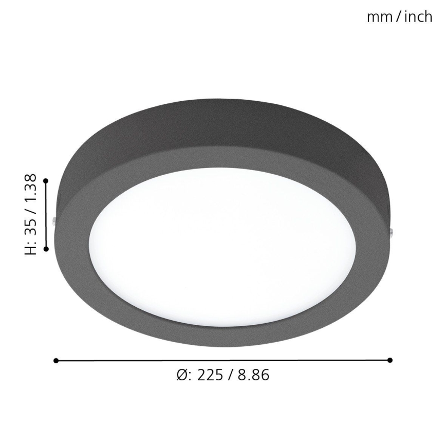 Eglo 96492 - Utomhus LED Takbelysning ARGOLIS LED/16,5W/230V
