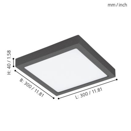Eglo 96495 - LED utomhus Takbelysning ARGOLIS LED/22W