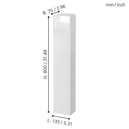 Eglo 96499 - LED Utomhuslampa DONINNI 1xLED/5W/230V IP44