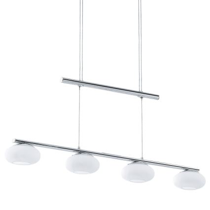 Eglo - LED ljusreglerad ljuskrona på textilsladd 4xLED/4,5W/230V