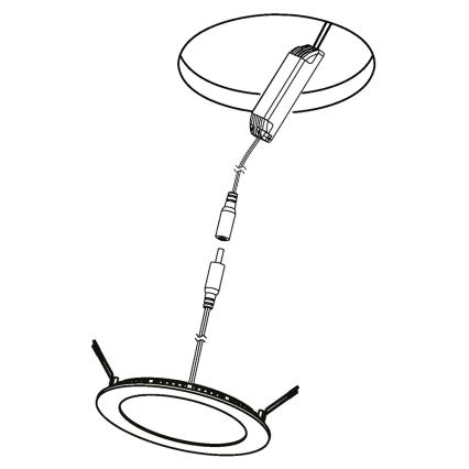Eglo 96668 - LED RGB Dimbar infälld belysning FUEVA-C LED/15,6W/230V