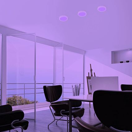 Eglo - LED RGBW Dimbar taklampa FUEVA-C LED/15,6W/230V Bluetooth