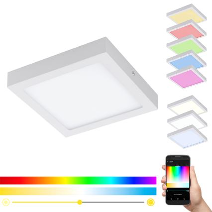 Eglo 96672 - LED RGB Dimbar Takbelysning FUEVA-C LED/15,6W/230V