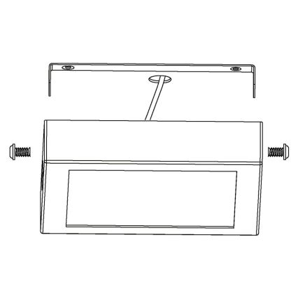 Eglo 96673 - LED RGB Dimbar Takbelysning FUEVA-C LED/21W/230V