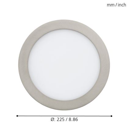 Eglo 96676 - LED RGB Dimbar infälld belysning FUEVA-C LED/15,6W/230V