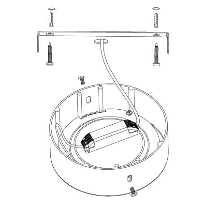 Eglo 96678 - LED RGB Dimbar Takbelysning FUEVA-C LED/21W/230V