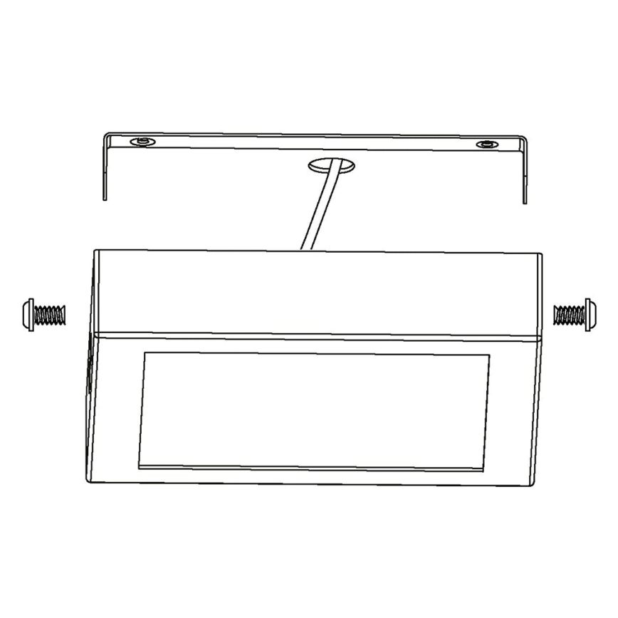 Eglo 96681 - LED RGB Dimbar Takbelysning FUEVA-C LED/21W/230V