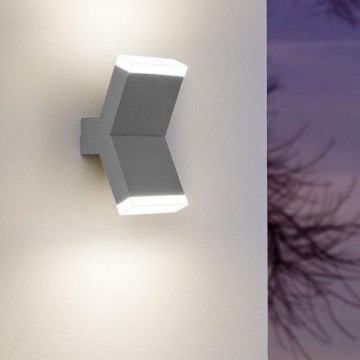 Eglo 96706 - LED Väggbelysning CANTZO 2xLED/4W/230V grå