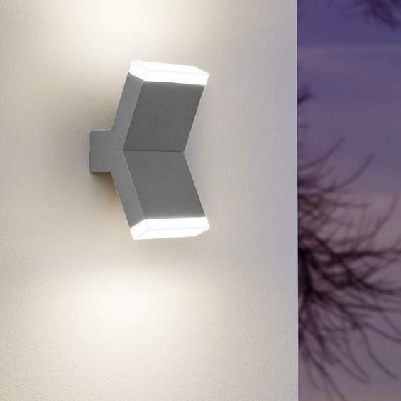 Eglo 96706 - LED Väggbelysning CANTZO 2xLED/4W/230V grå