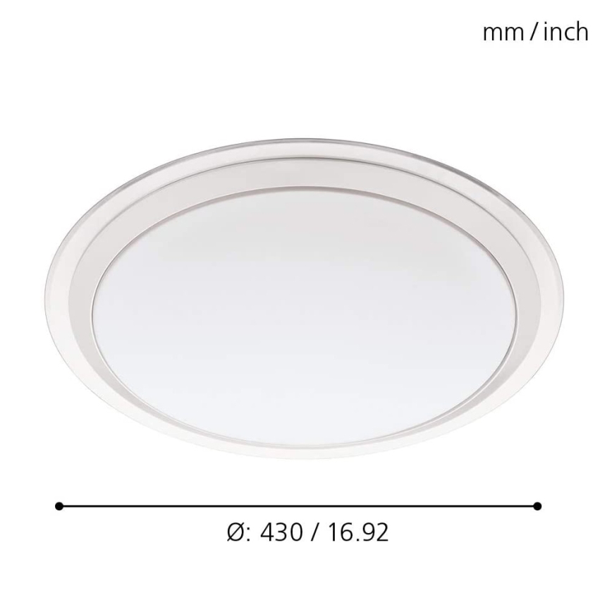 Eglo 96818 - LED Dimbar Takbelysning  COMPETA-C LED/17W/230V