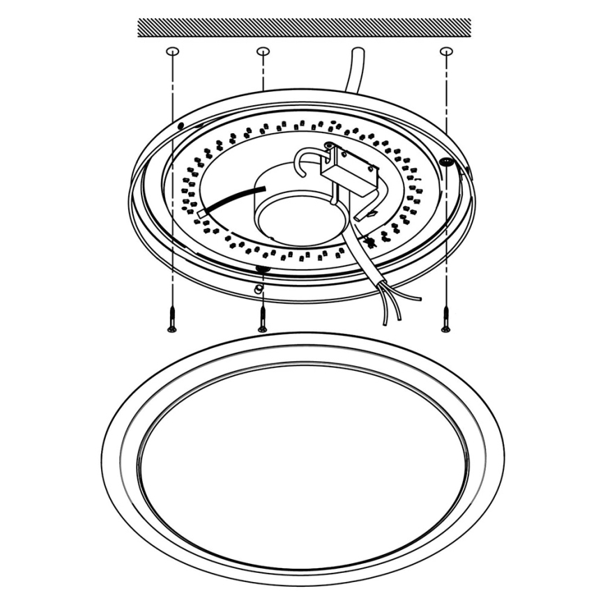 Eglo 96818 - LED Dimbar Takbelysning  COMPETA-C LED/17W/230V