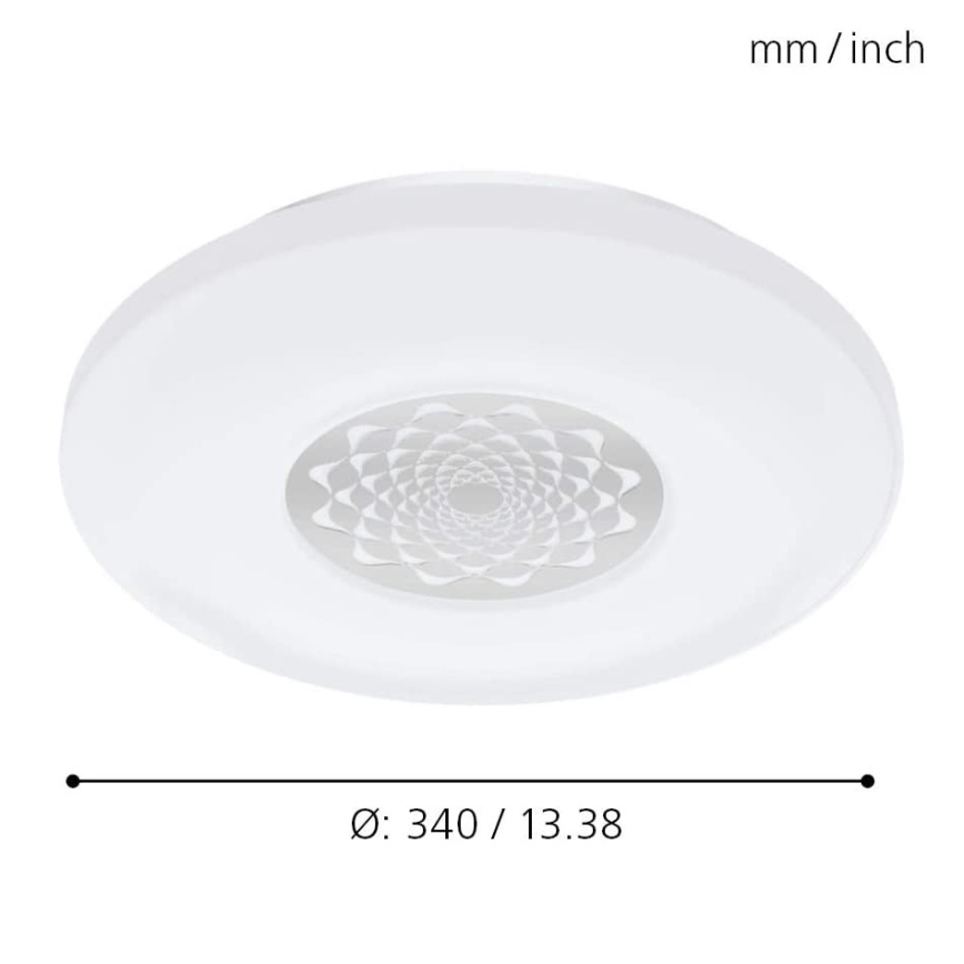 Eglo 96821 - LED Dimbar Takbelysning  CAPASSO-C LED/17W/230V