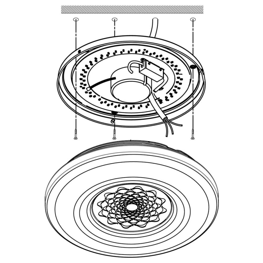 Eglo 96821 - LED Dimbar Takbelysning  CAPASSO-C LED/17W/230V